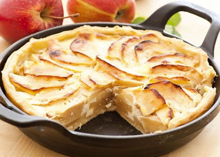 Recept Tarte tatin met gezoete yoghurt de mooiste keukenwinkel