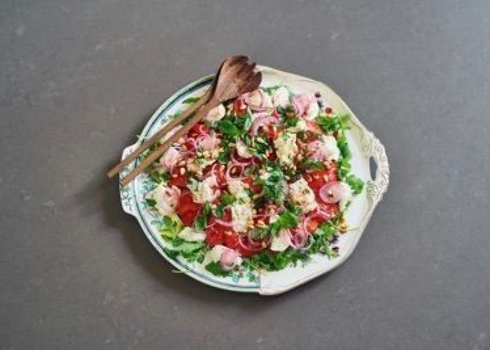 Recept Caprese van geroosterde paprika de mooiste keukenwinkel